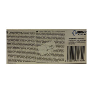 BIOMIC CARBO Aktívne uhlie 250 mg tbl 1x20 ks