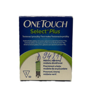 ONE TOUCH Select Plus Prúžky testovacie ku glukometru, 1x50 ks