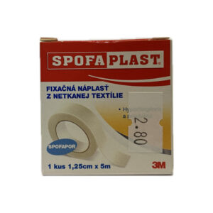 3M SPOFAPLAST č.731 Fixačná náplasť 1,25cm x 5m, z netkanej textílie, cievka, 1x1ks