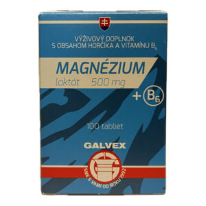 GALVEX MAGNÉZIUM laktát 500 mg + B6 tbl 1x100 ks