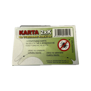 KARTA 2xK NA VYBERANIE KLIEŠŤOV 1x1 ks