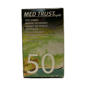 MED TRUST Light testovacie prúžky na meranie hladiny glukózy (1 balenie) 1x50 ks