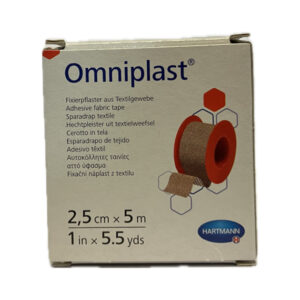 OMNIPLAST náplasť textilná na cievke (2,5cmx5m) 1x1 ks