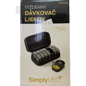 SimplyMED TÝŽDENNÝ DÁVKOVAČ LIEKOV cestovný, model L018, 1x1 ks