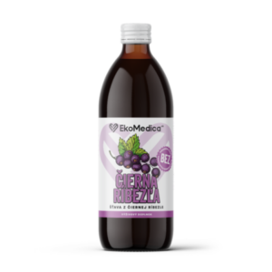 Šťava ČIERNA RÍBEZĽA EkoMedica 500 ML